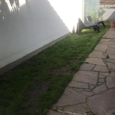 Garten Fuer Hundefreunde Mit Zaun Souterrain Treppe Apartment Hirschaid